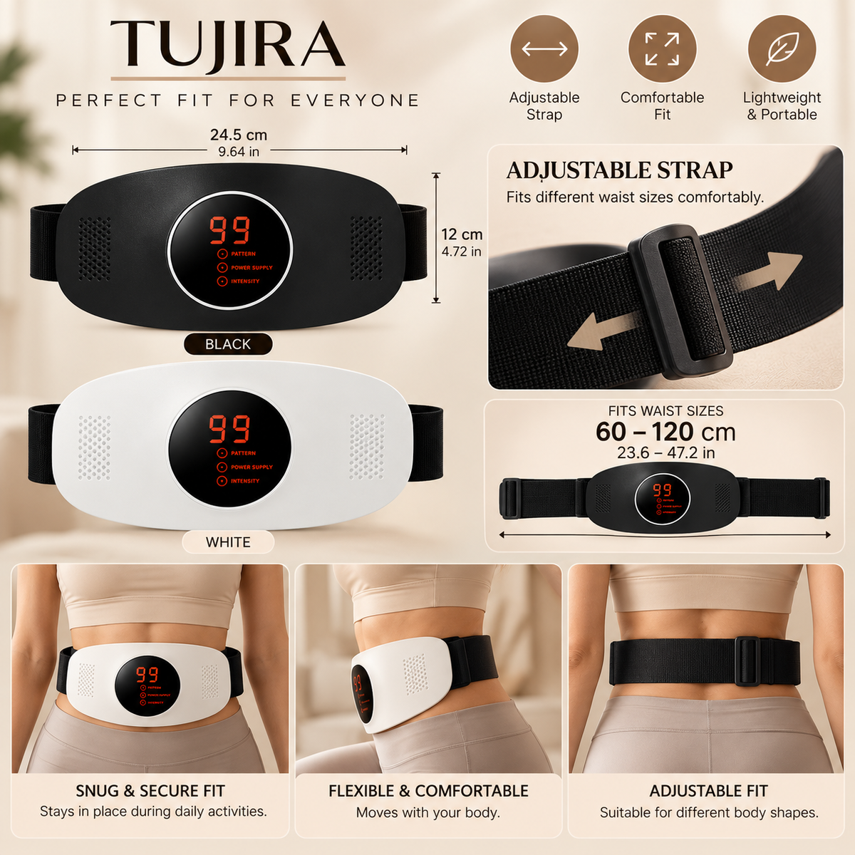 Vibrating Waist Massager — For Tension, Comfort & Relaxation